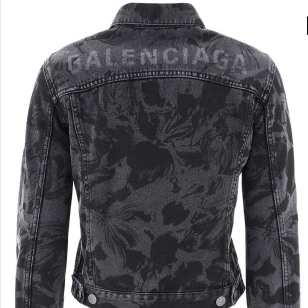 Balenciaga Stonewash Floral Jean Jacket - NWT - Size Small (38)